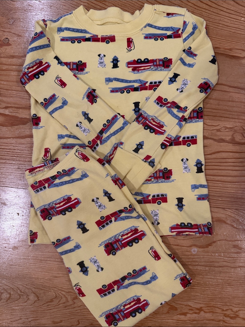 Janie & Jack boys firetruck PJs